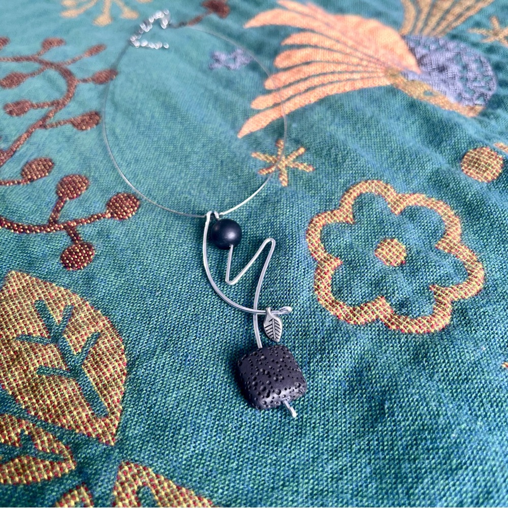 Lava stone necklace